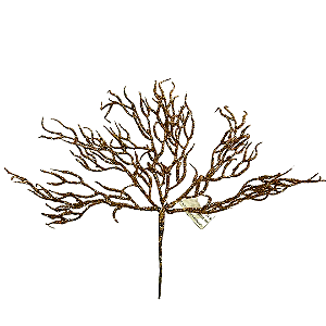 FOLHA GRASS C/GLITTER  BRONZE