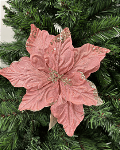 POINSETIA ROSA (FLOR CABO CURTO)