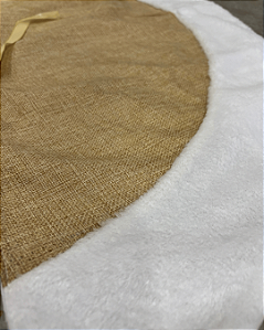 SAIA P/ ARVORE NATAL BEGE/BRANCO 85cm