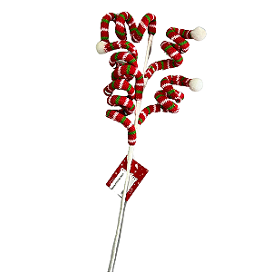 GALHO DECORATIVO 3 CANDIES 60cm