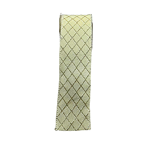 FITA NATAL LOSAN GLITTER BRANCO COM PRATA