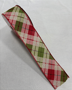 Fita aramada xadrez - 6,3cm x 9,14m