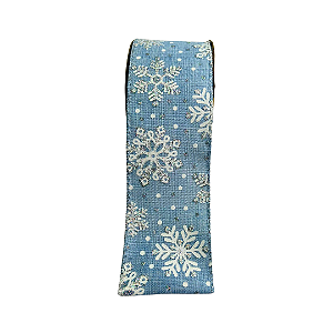 FITA NATAL ARAMADA FLOCO AZUL BRANCO