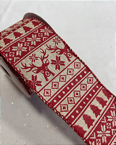 Fita Aramada Estampada - 6.3cm x 9,14m