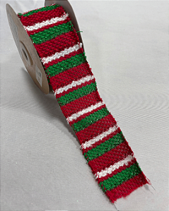 Fita aramada em tricot - 6,3cm x 5m