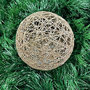 BOLA DECORADA NATALCHAMPANHE 15CM
