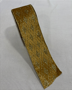 FITA ARAMADA DOURADO 6,3cmX9,14m