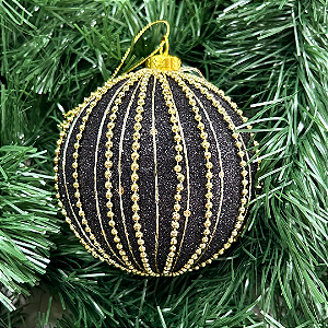 Bola Natal Decorada 10cm