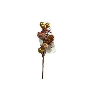 Galho Natalino Natal 15cm