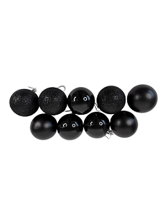 Bola em Tubo Preta c/ 9 und - 6cm