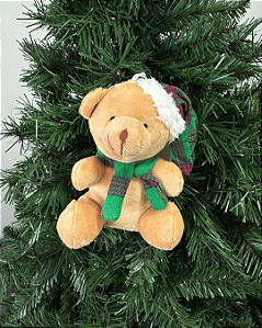 MIN BOX URSO C/GORRO SORT VRM/VRD 15cm