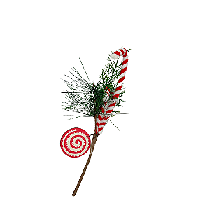 PICK NATAL BERRY C/PIRULITO VERMELHO 28cm