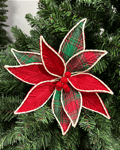 H.BICO PAPAGAIO NATAL (VERMELHO XADREZ) 40cm