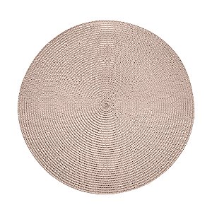 LUGAR AMERICANO REDONDO DE POLIPROPILENO CHAMPANHE 38cm