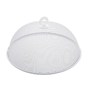 TELA PROTETORA P/ALIMENTOS DE METAL BRANCA 24CM X 10CM