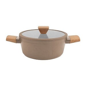 Panela Norma em aluminio rev cerâmico com tampa 4,1L D24cm