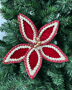 H.BICO PAPAGAIO NATAL AVELUDADO (VERMELHO) 19cm