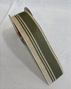 FITA ARAMADA DE JUTA C/ FAIXA VERDE 6,3CM X 9,14M