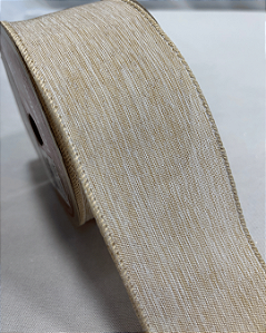 FITA ARAMADA MARFIM 6,3cm X 9,14m