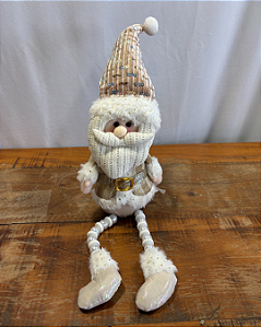 BONECO NATAL PAPAI NOEL SENTADO 38cm