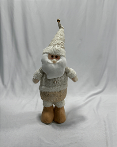 BONECO NATAL PAPAI NOEL CHAMPANHE 48CM