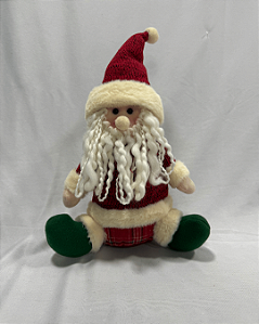 PAPAI NOEL CALCA XADREZ 40CM