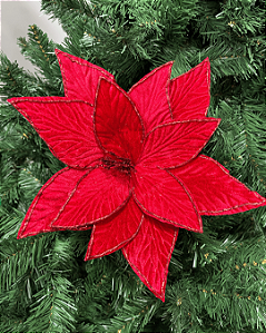 FLOR DECORATIVA VERMELHO 30cm