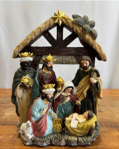 RESINA NATAL SAGRADA FAMILIA 20,5cm