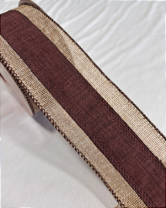 FITA ARAMADA MARROM/JUTA 6,3CM X 9,14M