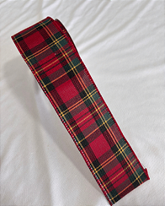 FITA ARAMADA XADREZ VERMELHO/VERDE 6,3 X 9,14M