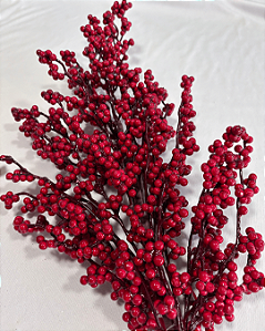 DEC GALHOS GRANDE/FRUTAS VERMELHO 73CM