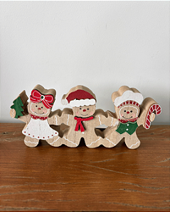 DECORAÇAO BONECO GINGER  18CM