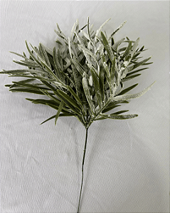 GALHO FOLHA NEVADO VERDE 34CM