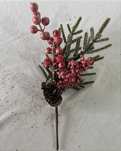 GALHO PICK BERRY C/PINHA 27CM