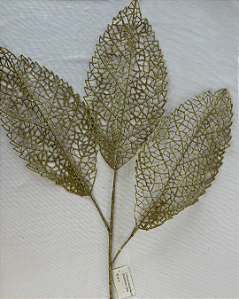 GALHO ROSA NATAL C/GLITTER DOURADO 72cm