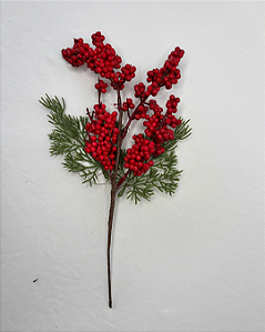 DEC GALHOS CURTO/AZEVINHO VERMELHO/VERDE 35cm