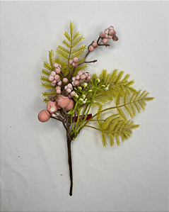 GALHO DECORATIVA DE PASCOA ROSA 28CM