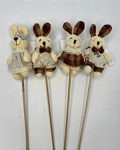 PICK COELHO DE PASCOA SORTIDO - 30x5x3cm