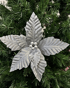 H.BICO DE PAPAGAIO NATAL AVELUDADO (PRATA) 24cm 27d