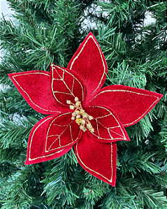 H.BICO DE PAPAGAIO AVELUDADO NATAL (VERMELHO) 25cm 26d