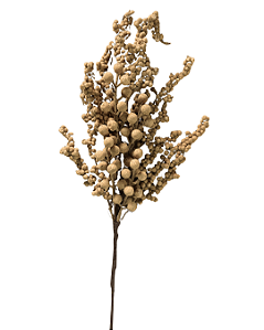 GALHO BERRY NATAL (BEGE) 70cm