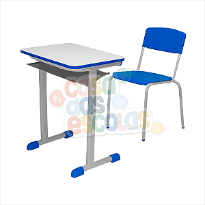Conjunto Escolar Adulto (Mesa+Cadeira) Padrão FNDE/FDE - Mobidesk CJA-06