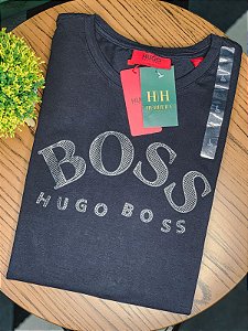 Camiseta HUGO BOSS Preto Emborrachado