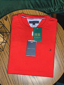 Camiseta Tommy Hilfiger Essential Vermelho