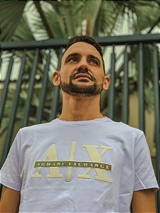 Camiseta Armani Exchange Masculina AX Branco
