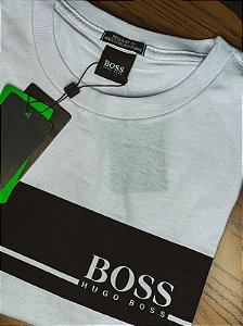 Camiseta Boss Faixa por Hugo Boss Branca