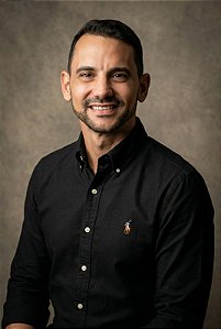 Camisa Ralph Lauren Manga Longa Oxford Preta Pony Colorido