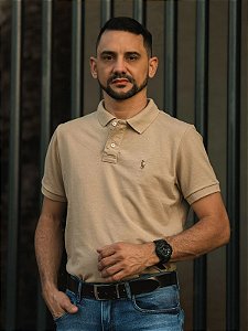 Camisa Polo Ralph Lauren Masculina Custom Fit Ocre Pony Colorido