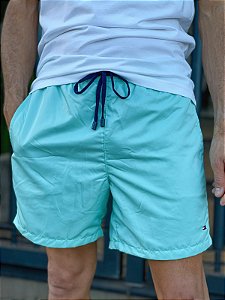 Shorts Tommy Hilfiger Masculino Swimwear Verde Água