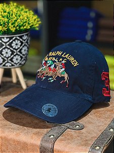 Boné Ralph Lauren Polo Players N°3 Azul Marinho